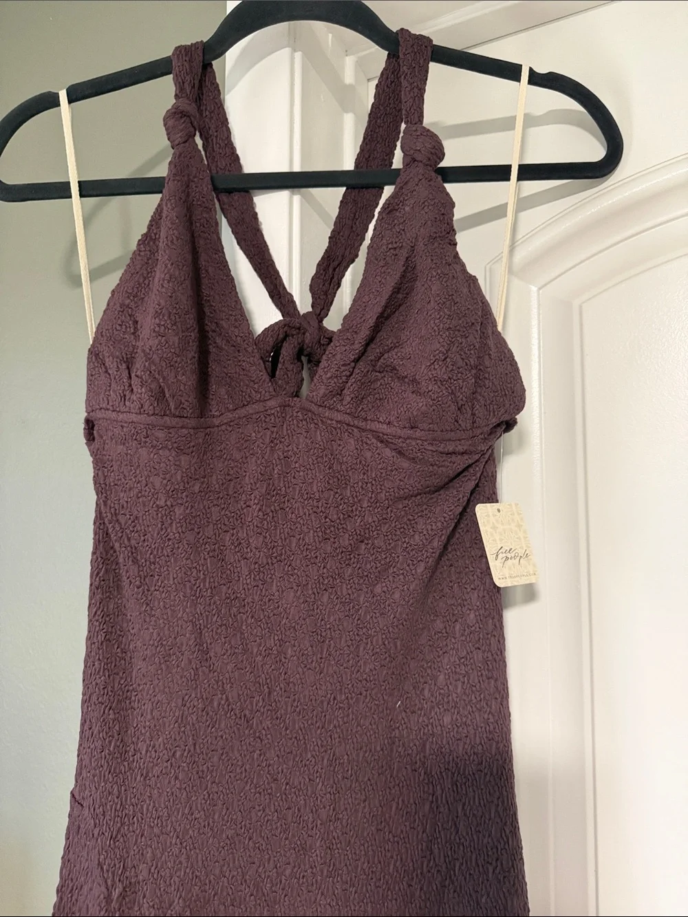 Free People Amelie Midi Dress in Fudge